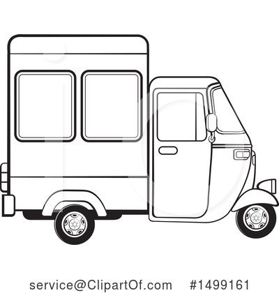 Rickshaws Clipart #1499161 by Lal Perera