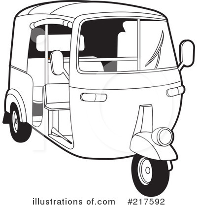 Rickshaw Clipart #217592 by Lal Perera