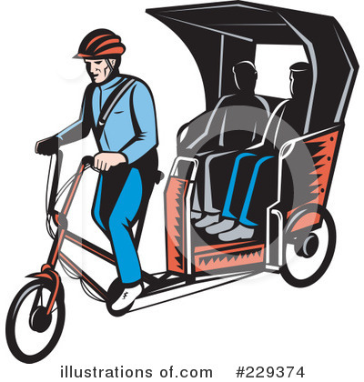 Rickshaw Clipart #229374 by patrimonio