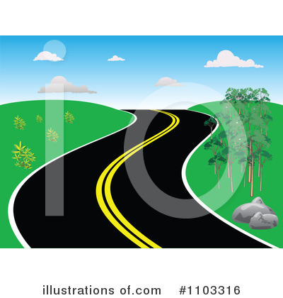 Royalty-Free (RF) Road Clipart Illustration by Andrei Marincas - Stock Sample #1103316