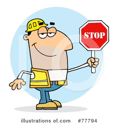 Royalty-Free (RF) Road Construction Clipart Illustration by Hit Toon - Stock Sample #77794
