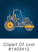 Road Roller Clipart #1403412 by Vector Tradition SM