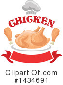 Roasted Chicken Clipart #1434691 by Vector Tradition SM