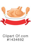 Roasted Chicken Clipart #1434692 by Vector Tradition SM