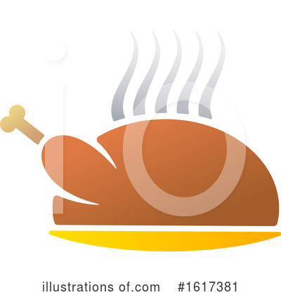 Roasted Chicken Clipart #1617381 by Vector Tradition SM