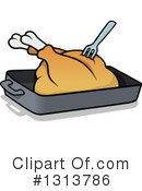 Roasted Turkey Clipart #1313786 by dero