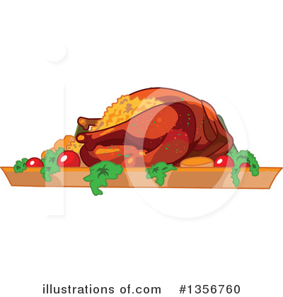 Roasted Turkey Clipart #1356760 by Pushkin