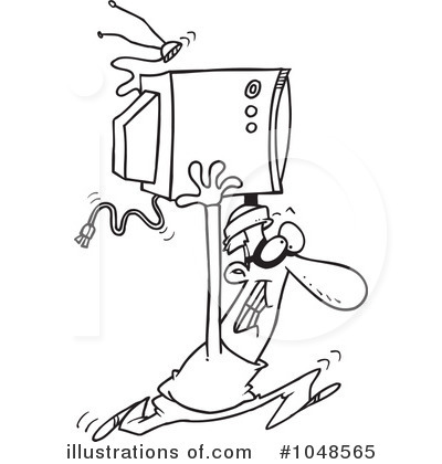 Television Clipart #1048565 by toonaday