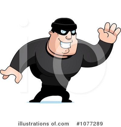 Royalty-Free (RF) Robber Clipart Illustration by Cory Thoman - Stock Sample #1077289