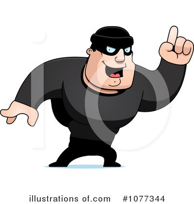 Royalty-Free (RF) Robber Clipart Illustration by Cory Thoman - Stock Sample #1077344