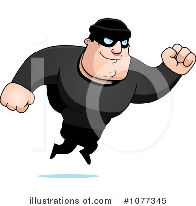 Royalty-Free (RF) Robber Clipart Illustration by Cory Thoman - Stock Sample #1077345