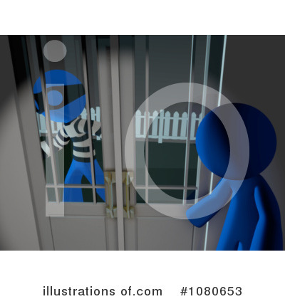 Royalty-Free (RF) Robber Clipart Illustration by Leo Blanchette - Stock Sample #1080653