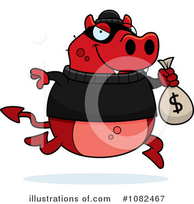 Royalty-Free (RF) Robber Clipart Illustration by Cory Thoman - Stock Sample #1082467