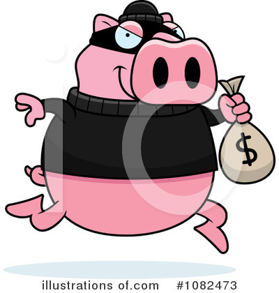 Royalty-Free (RF) Robber Clipart Illustration by Cory Thoman - Stock Sample #1082473