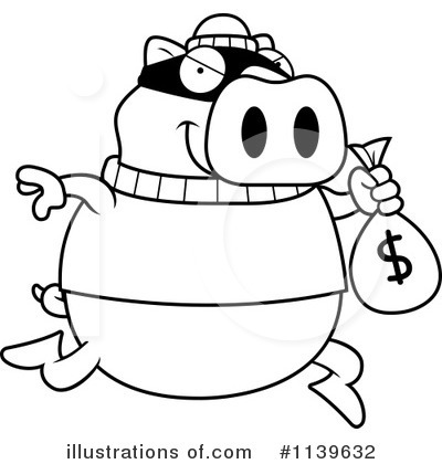 Royalty-Free (RF) Robber Clipart Illustration by Cory Thoman - Stock Sample #1139632
