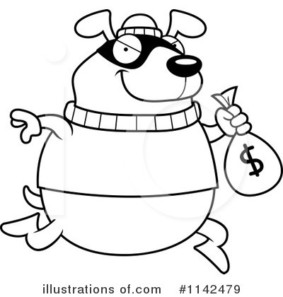 Royalty-Free (RF) Robber Clipart Illustration by Cory Thoman - Stock Sample #1142479