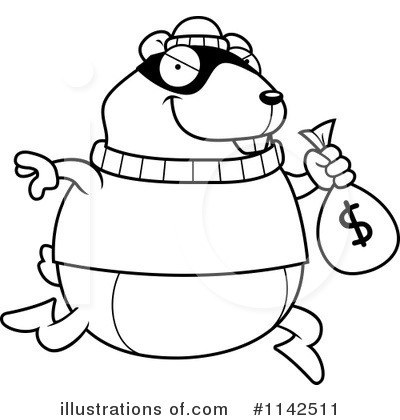 Royalty-Free (RF) Robber Clipart Illustration by Cory Thoman - Stock Sample #1142511