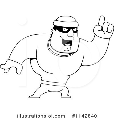 Royalty-Free (RF) Robber Clipart Illustration by Cory Thoman - Stock Sample #1142840