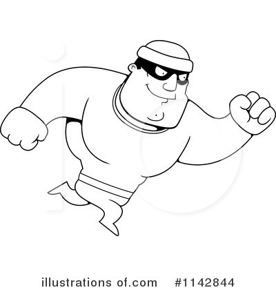 Royalty-Free (RF) Robber Clipart Illustration by Cory Thoman - Stock Sample #1142844