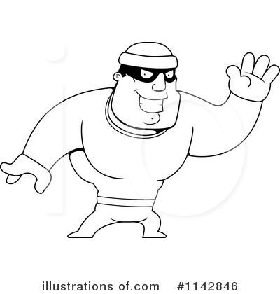 Royalty-Free (RF) Robber Clipart Illustration by Cory Thoman - Stock Sample #1142846