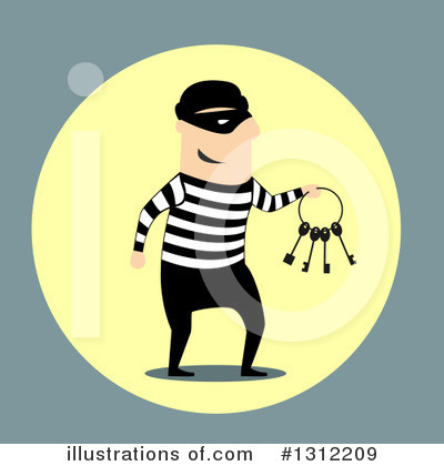 Royalty-Free (RF) Robber Clipart Illustration by Vector Tradition SM - Stock Sample #1312209