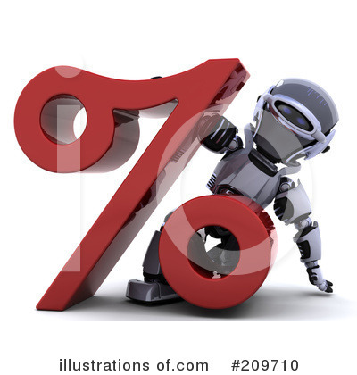 Royalty-Free (RF) Robot Character Clipart Illustration by KJ Pargeter - Stock Sample #209710