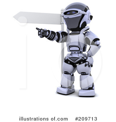 Royalty-Free (RF) Robot Character Clipart Illustration by KJ Pargeter - Stock Sample #209713