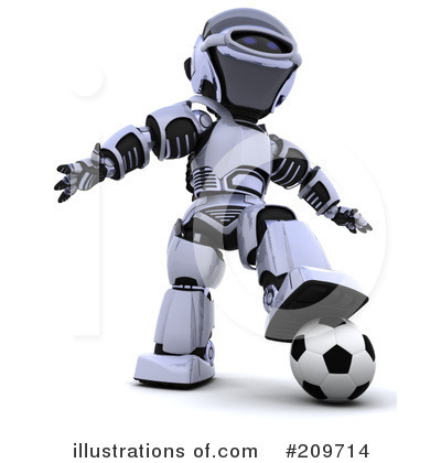 Royalty-Free (RF) Robot Character Clipart Illustration by KJ Pargeter - Stock Sample #209714