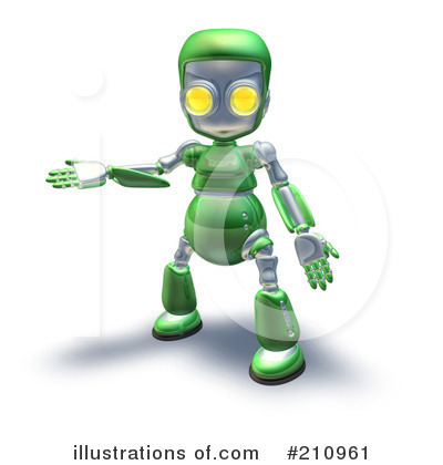 Robot Character Clipart #210961 by AtStockIllustration