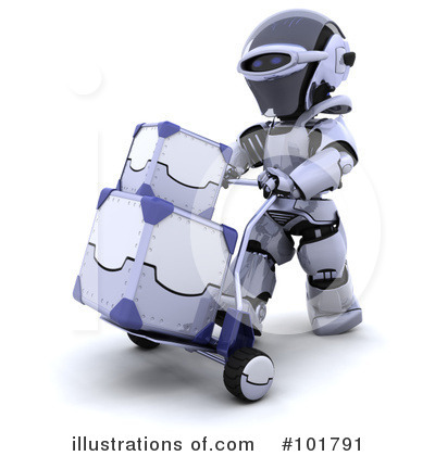 Royalty-Free (RF) Robot Clipart Illustration by KJ Pargeter - Stock Sample #101791