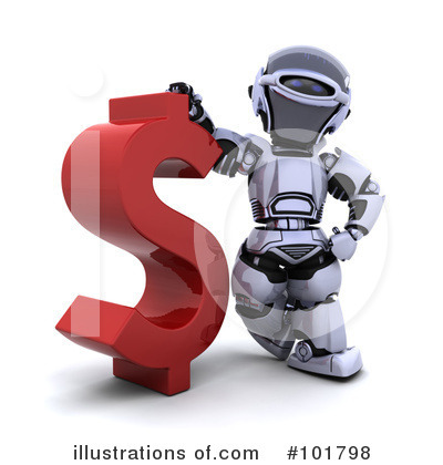 Royalty-Free (RF) Robot Clipart Illustration by KJ Pargeter - Stock Sample #101798