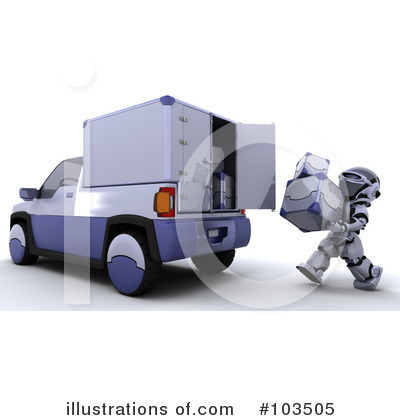 Royalty-Free (RF) Robot Clipart Illustration by KJ Pargeter - Stock Sample #103505
