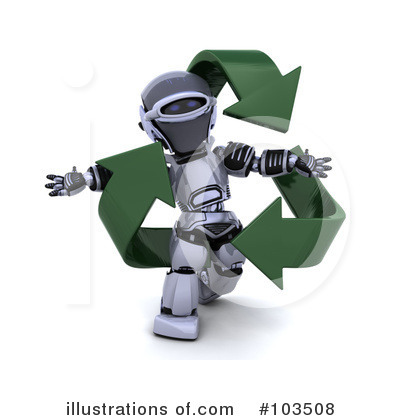 Royalty-Free (RF) Robot Clipart Illustration by KJ Pargeter - Stock Sample #103508