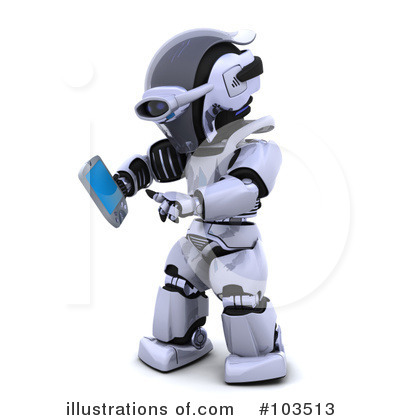 Royalty-Free (RF) Robot Clipart Illustration by KJ Pargeter - Stock Sample #103513