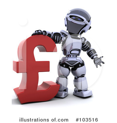 Royalty-Free (RF) Robot Clipart Illustration by KJ Pargeter - Stock Sample #103516