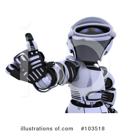 Royalty-Free (RF) Robot Clipart Illustration by KJ Pargeter - Stock Sample #103518