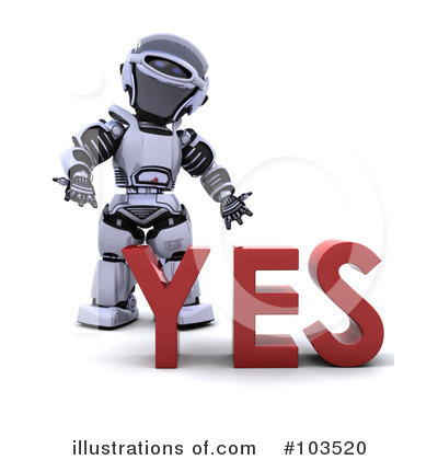 Royalty-Free (RF) Robot Clipart Illustration by KJ Pargeter - Stock Sample #103520