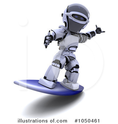 Royalty-Free (RF) Robot Clipart Illustration by KJ Pargeter - Stock Sample #1050461