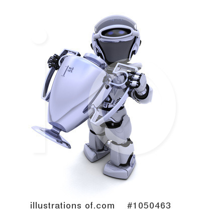 Royalty-Free (RF) Robot Clipart Illustration by KJ Pargeter - Stock Sample #1050463
