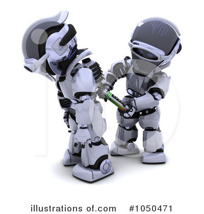 Royalty-Free (RF) Robot Clipart Illustration by KJ Pargeter - Stock Sample #1050471