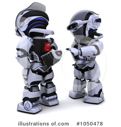 Royalty-Free (RF) Robot Clipart Illustration by KJ Pargeter - Stock Sample #1050478