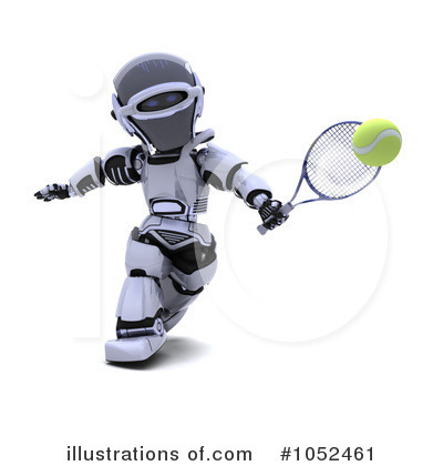 Royalty-Free (RF) Robot Clipart Illustration by KJ Pargeter - Stock Sample #1052461