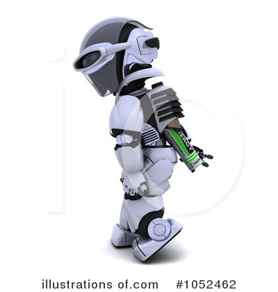 Royalty-Free (RF) Robot Clipart Illustration by KJ Pargeter - Stock Sample #1052462