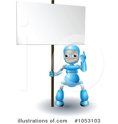 Royalty-Free (RF) Robot Clipart Illustration by AtStockIllustration - Stock Sample #1053103