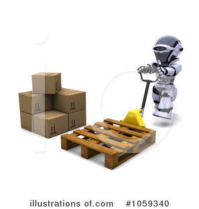 Royalty-Free (RF) Robot Clipart Illustration by KJ Pargeter - Stock Sample #1059340