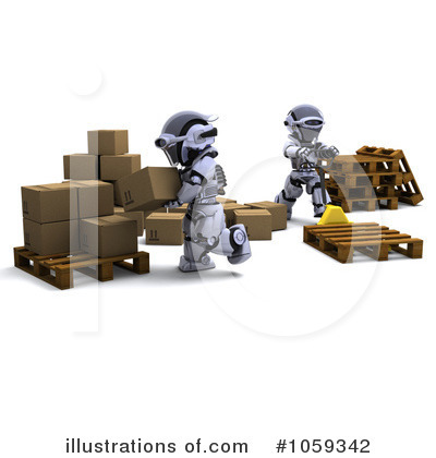 Royalty-Free (RF) Robot Clipart Illustration by KJ Pargeter - Stock Sample #1059342