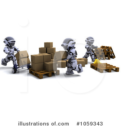 Royalty-Free (RF) Robot Clipart Illustration by KJ Pargeter - Stock Sample #1059343