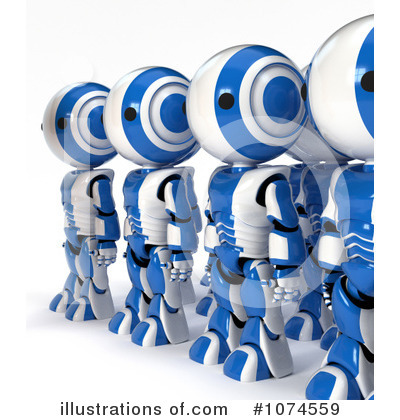 Royalty-Free (RF) Robot Clipart Illustration by Leo Blanchette - Stock Sample #1074559
