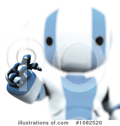 Royalty-Free (RF) Robot Clipart Illustration by Leo Blanchette - Stock Sample #1082520