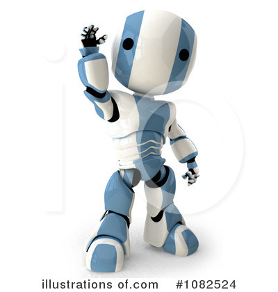 Royalty-Free (RF) Robot Clipart Illustration by Leo Blanchette - Stock Sample #1082524
